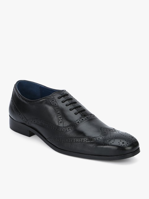 

Ninety9steps Men Black Formal Leather Brogues