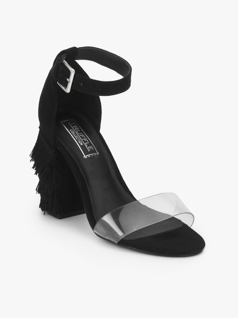 

Truffle Collection Women Black Solid Sandals