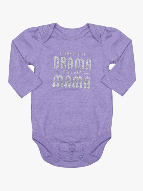 

The Childrens Place Infants Boys Purple Printed Bodysuit
