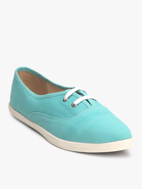 

Carlton London Women Turquoise Blue Solid Sneakers