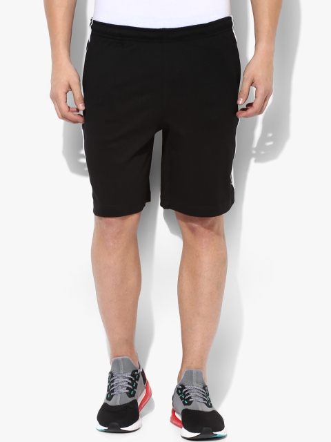 

2GO Men Black Solid Regular Fit Sports Shorts