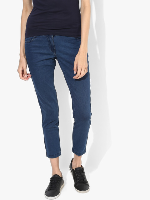 

Wills Lifestyle Women Blue Skinny Fit Mid-Rise Clean Look Jeans