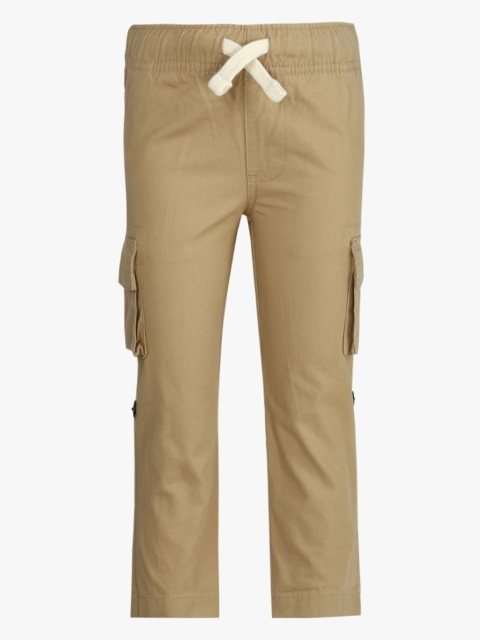 

The Childrens Place Boys Khaki Solid Regular Fit Cargo Trouser