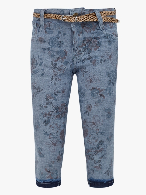 

Tiny Girl Grey Printed Capri