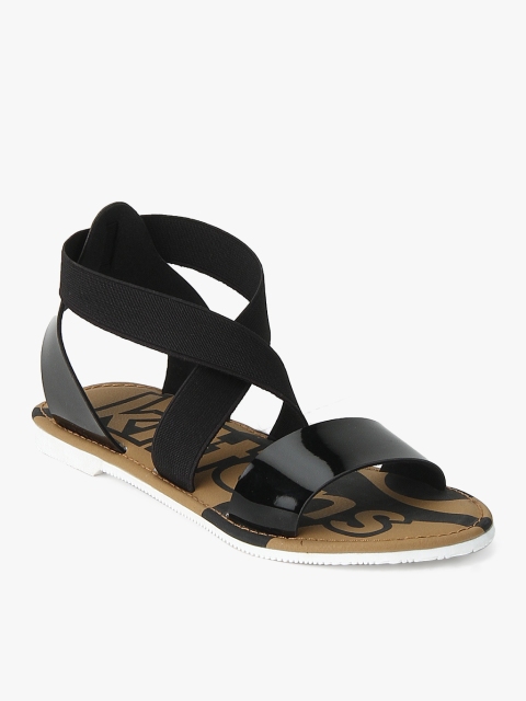

Kittens Girls Black Solid Open Toe Flats