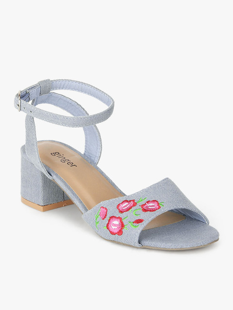 

Ginger by Lifestyle Women Blue Woven Design Sandals