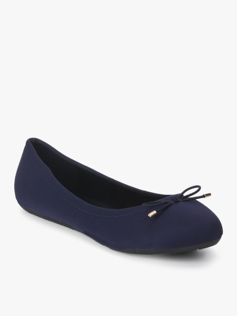 

CERIZ Women Navy Blue Solid Canvas Ballerinas