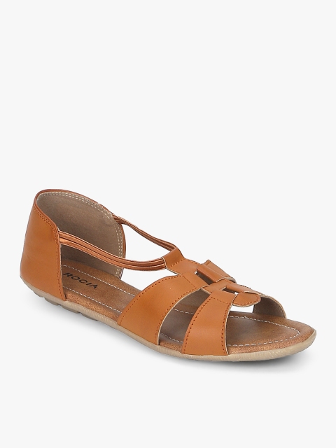 

Rocia Women Tan Brown Solid Open Toe Flats