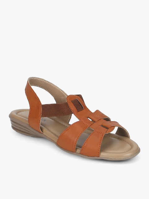 

Rocia Women Tan Brown Solid Open Toe Flats
