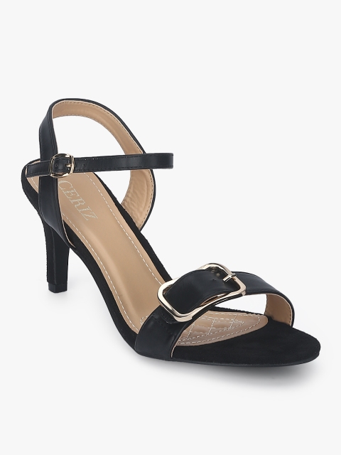

CERIZ Women Black Solid Stiletto Heels