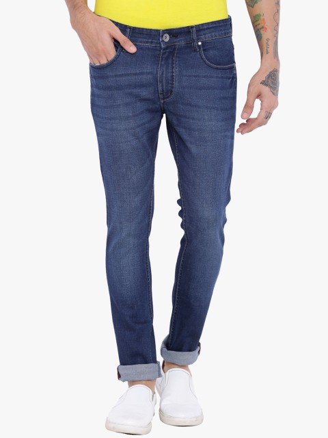 

Breakbounce Men Blue Skinny Fit Mid-Rise Clean Look Jeans