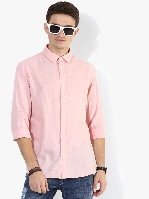 

SELECTED Men Pink Solid Regular Fit Casual Shirt