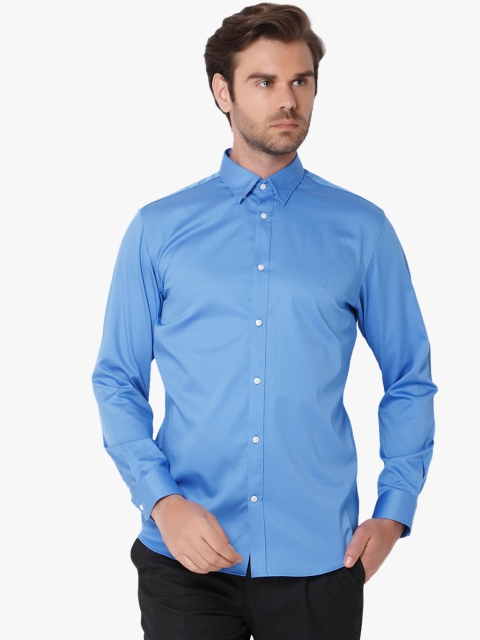 

SELECTED Men Blue Slim Fit Solid Casual Shirt