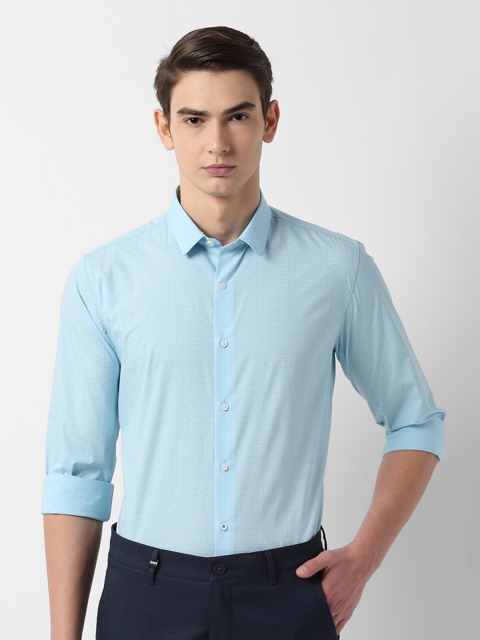 

Louis Philippe Sport Men Blue Manhattan Slim Fit Printed Casual Shirt