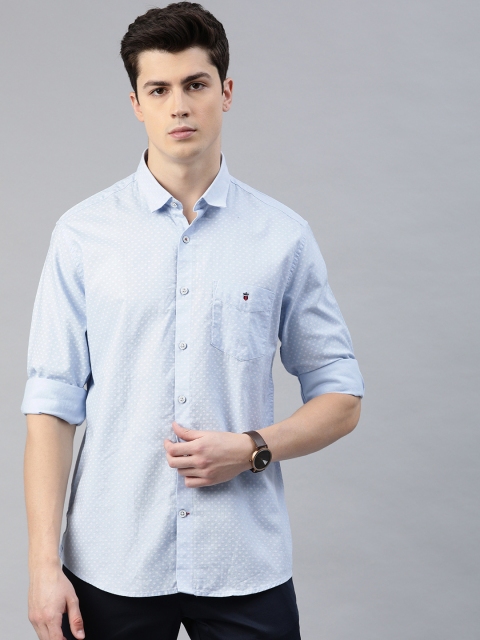 

Louis Philippe Sport Men Blue & White Slim Fit Printed Casual Shirt