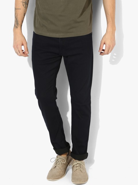 

Marks & Spencer Men Navy Blue Slim Fit Mid-Rise Clean Look Stretchable Jeans