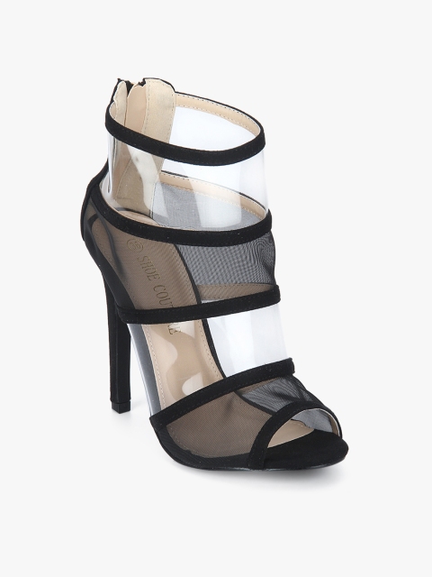 

Shoe Couture Women Black Mid-Top Solid Stiletto Heels