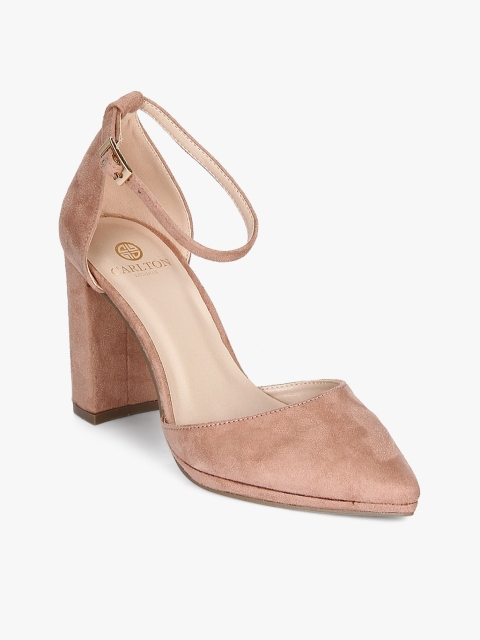 

Carlton London Women Nude Pink Solid Pumps