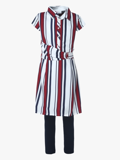 

Peppermint Girls Multicoloured Striped Shirt Dress, Multi