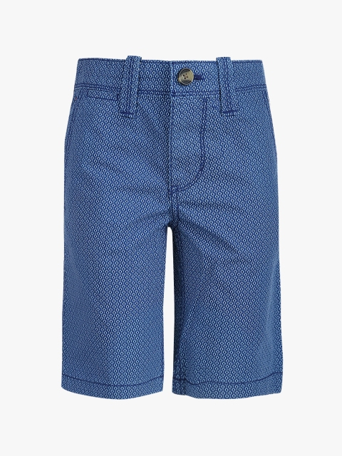 

Tommy Hilfiger Boys Blue Printed Regular Fit Shorts