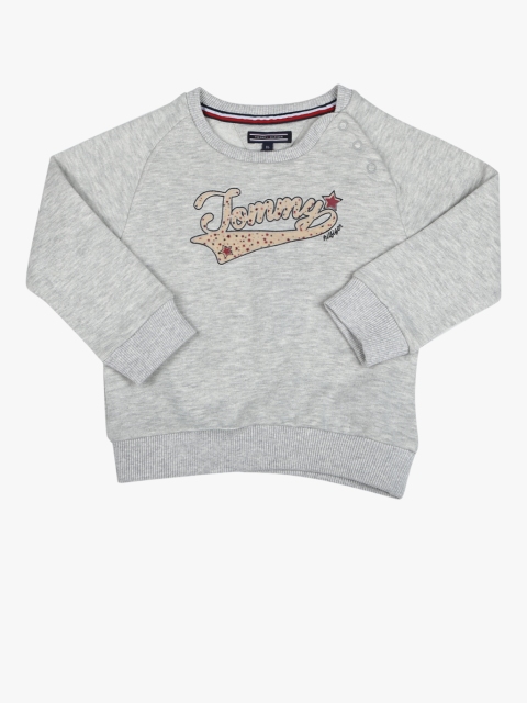 

Tommy Hilfiger Girls Grey Solid Sweatshirt