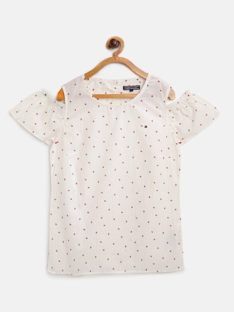 

Tommy Hilfiger Girls Off-White & Red Ladybug Printed Top