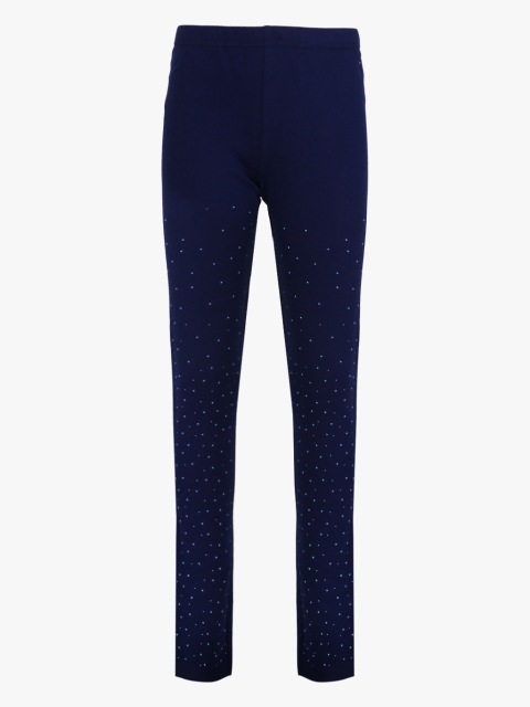 

Tommy Hilfiger Girls Navy Blue Printed Leggings