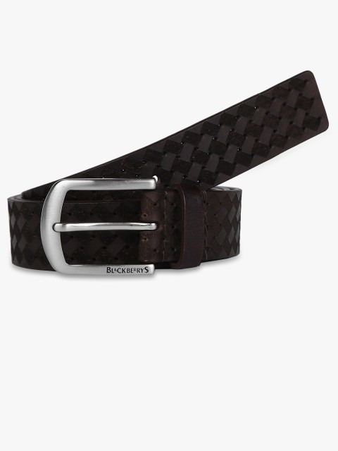 

Blackberrys Men Brown Textured Belt