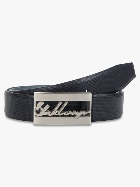 

Blackberrys Men Black Textured Belt