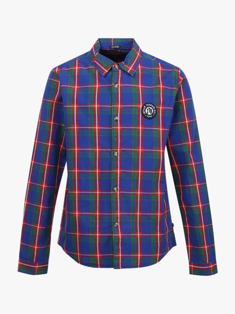 

Indian Terrain Boys Blue & Red Regular Fit Checked Casual Shirt