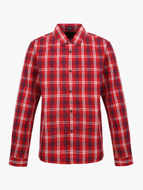 

Indian Terrain Boys Red & Grey Regular Fit Checked Casual Shirt