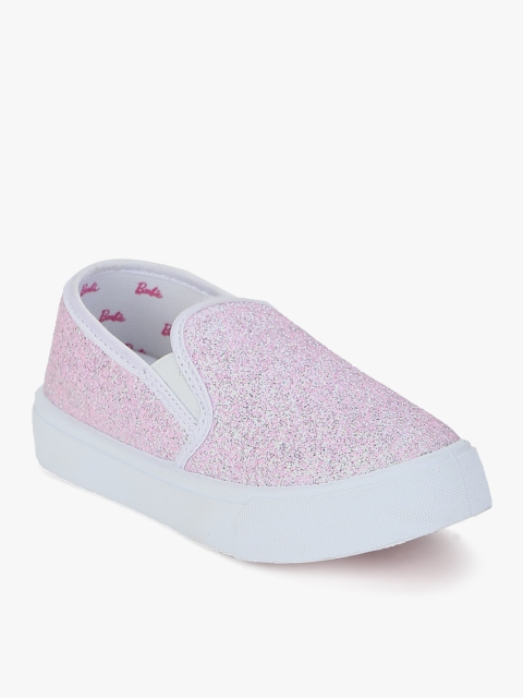 

Barbie Girls Pink Shimmer Slip-On Sneakers