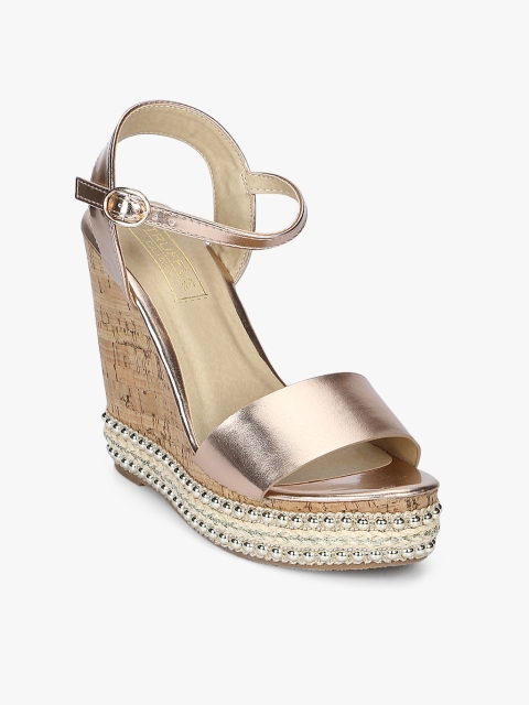 

Truffle Collection Women Rose Gold Solid Sandals