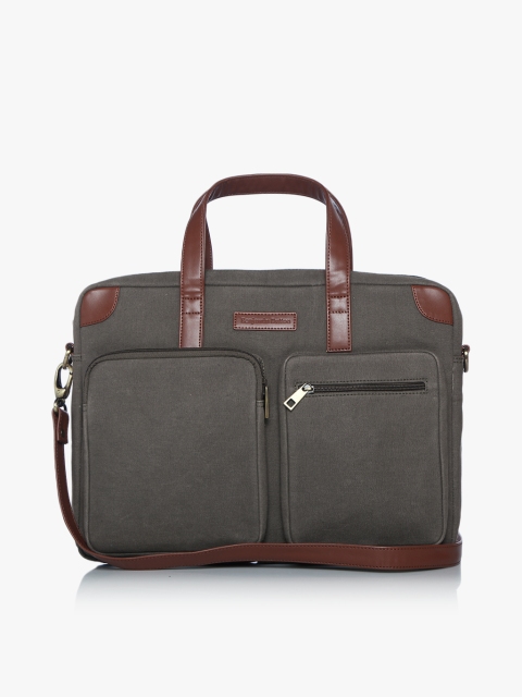 

Benjamin Button Unisex Grey Solid Laptop Bag