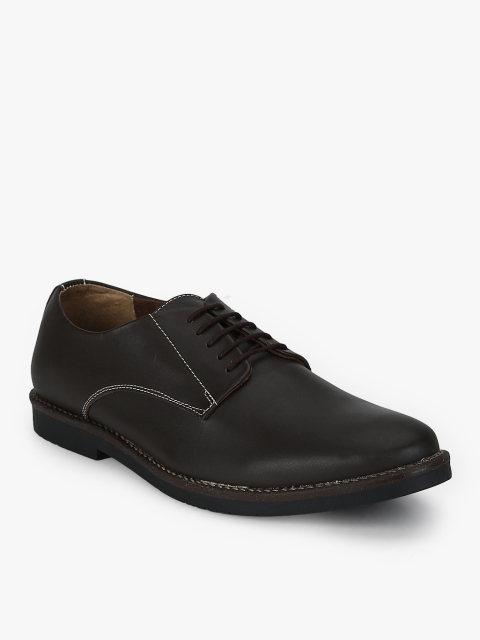 

Carlton London Men Coffee Brown Solid Formal Derbys