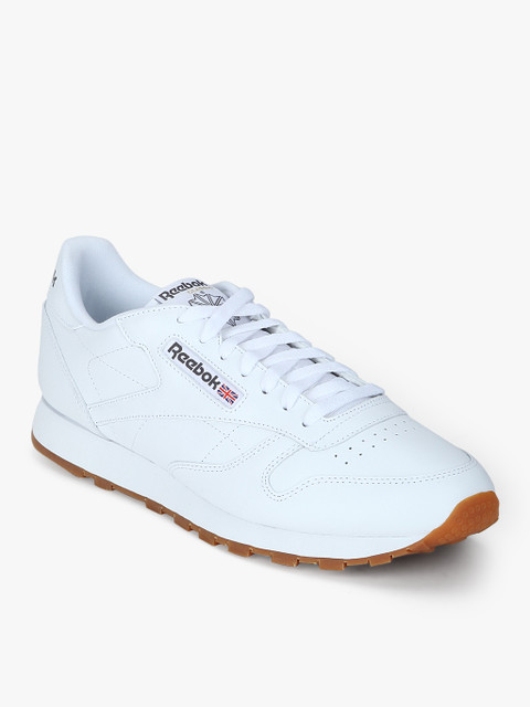 

Reebok Men White Classics Leather Sneakers
