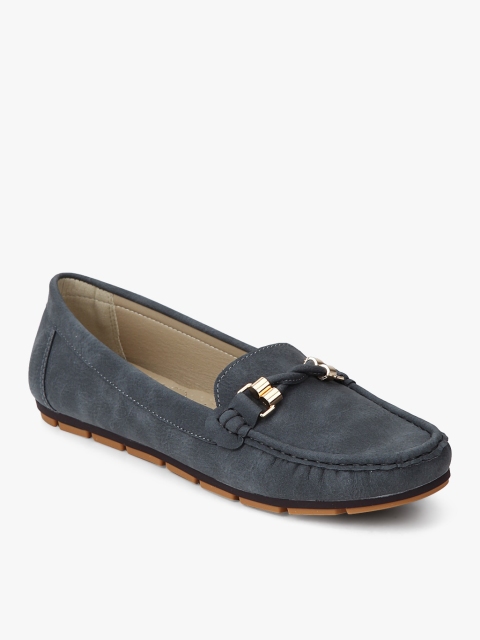 

CERIZ Women Blue Moccasins