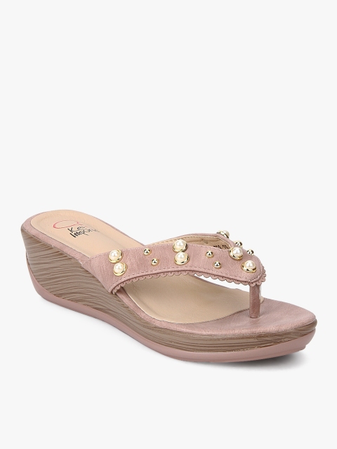 

KetImporta Women Pink Solid Sandals