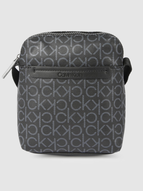 

Calvin Klein Men Black Printed Messenger Bag