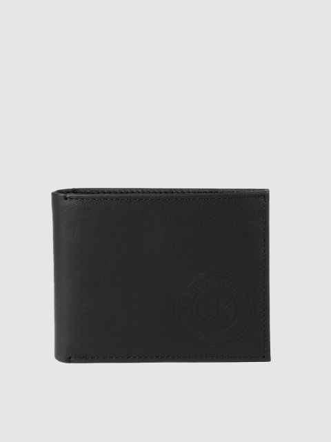 

Calvin Klein Men Black Solid Leather Two Fold Wallet