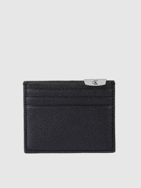 

Calvin Klein Men Black Solid Leather Card Holder