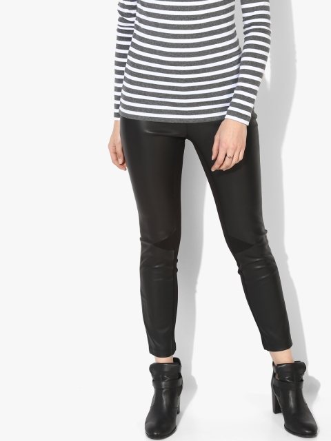 

GAS Women Black Skinny Fit Solid Treggings