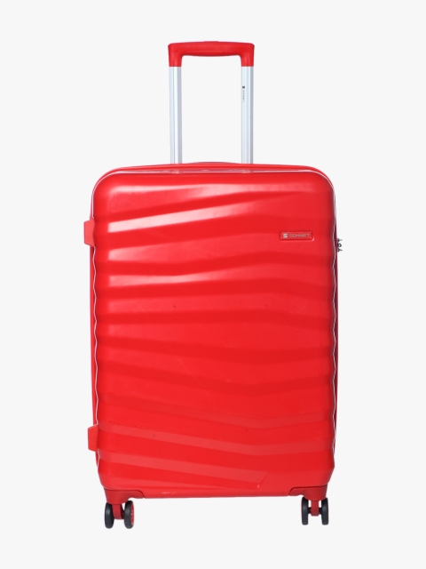 

SONNET Unisex Red Solid Hard-Sided Check-In Trolley Suitcase