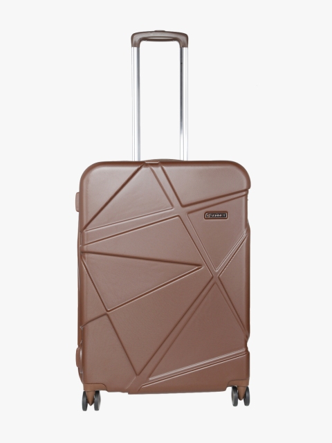 

SONNET Unisex Brown Textured Hard-Sided Check-In Trolley Suitcase