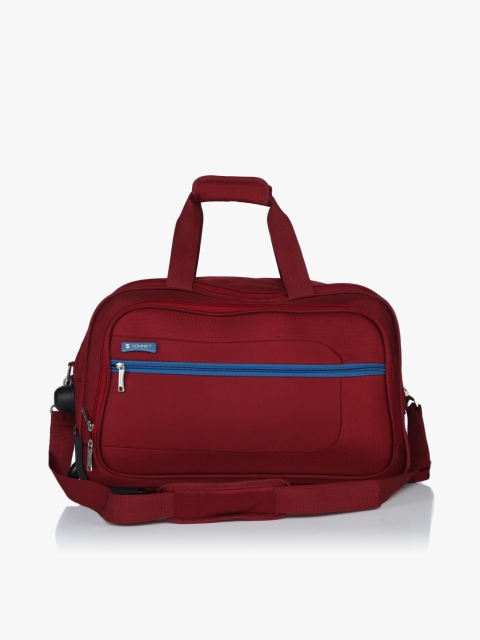 

SONNET Unisex Maroon Solid Small Duffle Bag With Wheels
