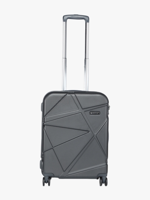 

SONNET Unisex Charcoal Grey Textured Hard-Sided Cabin Trolley Suitcase