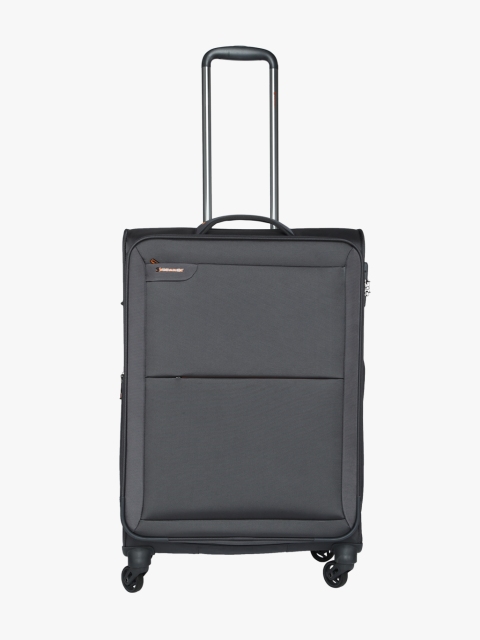 

SONNET Unisex Grey Solid Soft-Sided Check-In Trolley Suitcase
