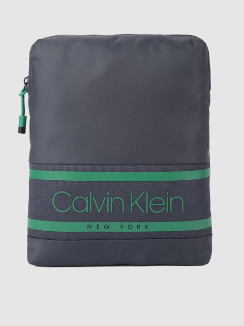 

Calvin Klein Men Navy Blue Printed Messenger Bag