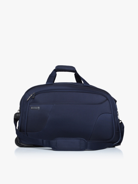 

Sonnet Navy Blue Solid Large Duffle Bag With Wheel