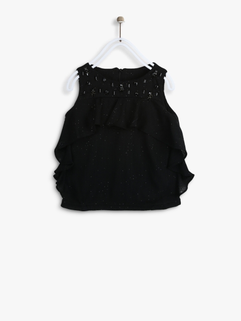 

Tiny Girl Girls Black Embellished Tiered Top